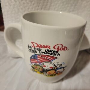 Royal Norfolk "Dear God We Are Under Your Umbrella" Ceramic Mug 16 OZ